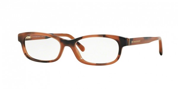 Burberry BE2202F Eyeglasses, 3518 SPOTTED AMBER (BROWN)