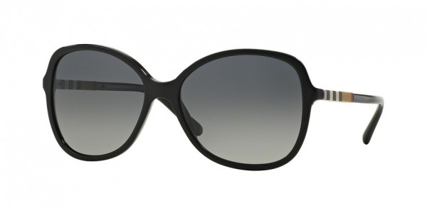Burberry BE4197F Sunglasses, 3001T3 BLACK (BLACK)