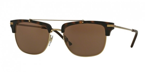 Burberry BE4202Q Sunglasses, 35385W BRUSHED LIGHT GOLD (HAVANA)