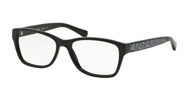 Coach HC6068 Eyeglasses, 5002 BLACK (BLACK)