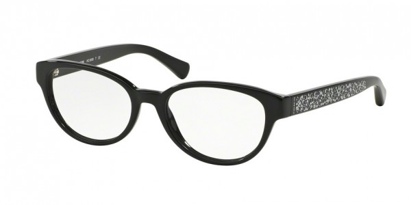 Coach HC6069 Eyeglasses, 5002 BLACK (BLACK)