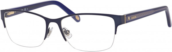 Fossil FOS 6045 Eyeglasses, 0HIK Matte Blue