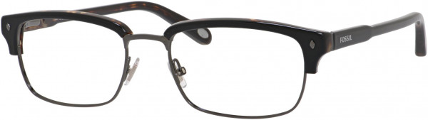 Fossil FOS 6050 Eyeglasses, 0CW6 Black Tortoise Ruthenium