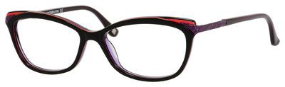 Liz Claiborne Liz Claiborne 612 Eyeglasses, 0JEC(00) Black Red