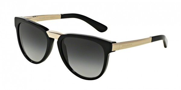 Dolce & Gabbana DG4257 Sunglasses, 501/8G BLACK (BLACK)
