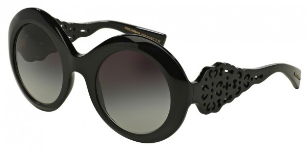 Dolce & Gabbana DG4265 Sunglasses, 501/8G BLACK (BLACK)