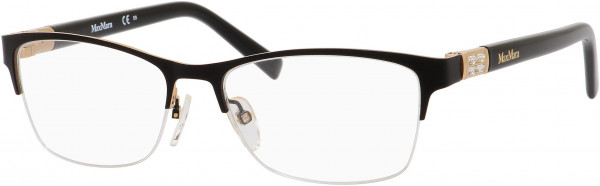 Max Mara MM 1236 Eyeglasses, 0D16 Black Rose Gold