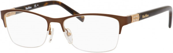 Max Mara MM 1236 Eyeglasses, 0D27 Brown Rose Gold Havana