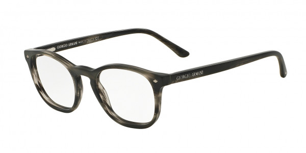 Giorgio Armani AR7074 Eyeglasses, 5403 STRIPED MATTE GREY (GREY)