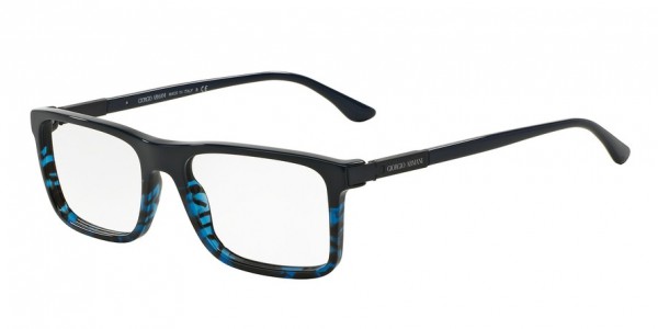 Giorgio Armani AR7076F Eyeglasses, 5415 BICOLOR BLUE/HAVANA (BLUE)