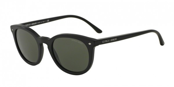 Giorgio Armani AR8060F Sunglasses, 5042R5 MATTE BLACK (BLACK)