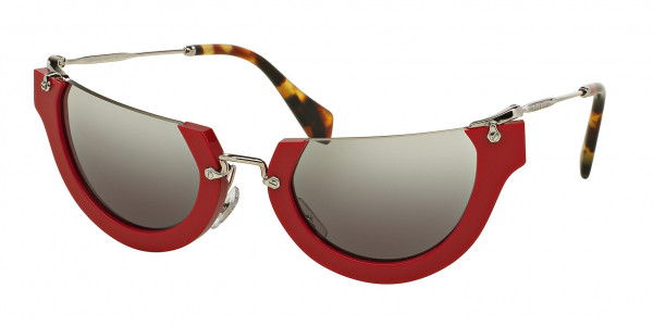 Miu Miu MU 11QS RASOIR Sunglasses, UA44N2 RED (RED)
