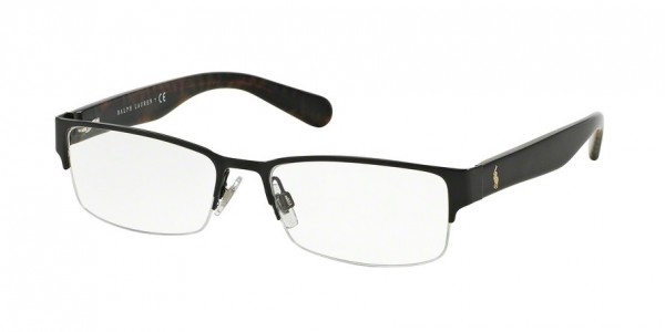 Polo PH1158 Eyeglasses, 9267 SEMI SHINY BLACK (BLACK)