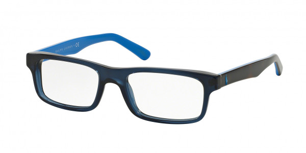 Polo PH2140 Eyeglasses, 5563 TRANSPARENT BLUE (BLUE)