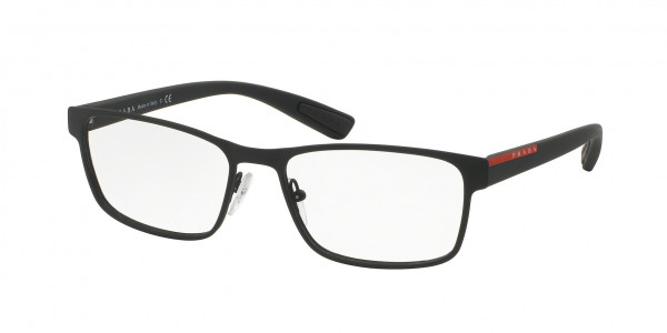 Prada Linea Rossa PS 50GV LIFESTYLE Eyeglasses, DG01O1 LIFESTYLE BLACK RUBBER (BLACK)