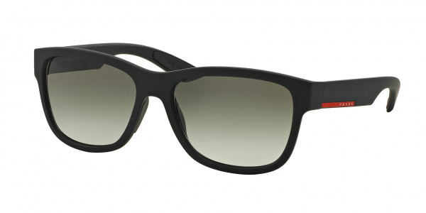 Prada Linea Rossa PS 03QS LIFESTYLE Sunglasses, DG00A7 LIFESTYLE BLACK RUBBER GREY GR (BLACK)