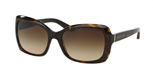 Ralph Lauren RL8134 Sunglasses, 500313 SHINY DARK HAVANA GRADIENT BRO (BROWN)