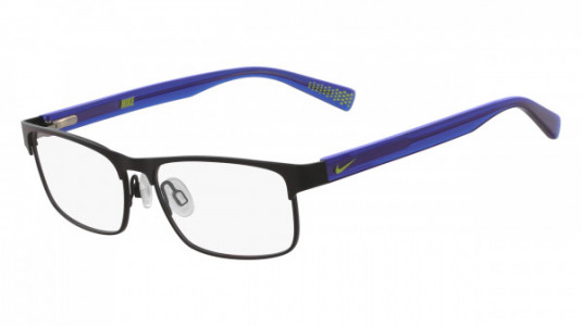Nike NIKE 5574 Eyeglasses, (002) BLACK/RACER BLUE