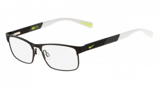 Nike NIKE 5574 Eyeglasses, (015) SATIN BLACK-VOLT