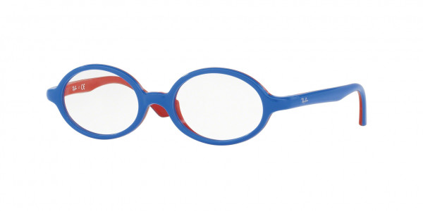 Ray-Ban Junior RY1545 Eyeglasses, 3703 BLU ON RUBBER RED (BLUE)