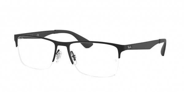Ray-Ban Optical RX6335 Eyeglasses, 2503 MATTE BLACK (BLACK)