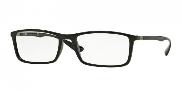 Ray-Ban Optical RX7048F Eyeglasses, 5206 BLACK (BLACK)