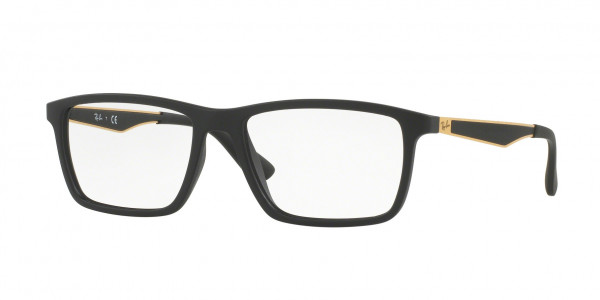 Ray-Ban Optical RX7056 Eyeglasses, 5644 MATTE BLACK (BLACK)