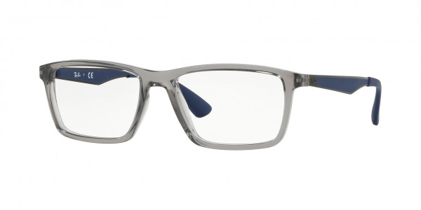 Ray-Ban Optical RX7056 Eyeglasses, 5814 TRANSPARENT GREY (GREY)