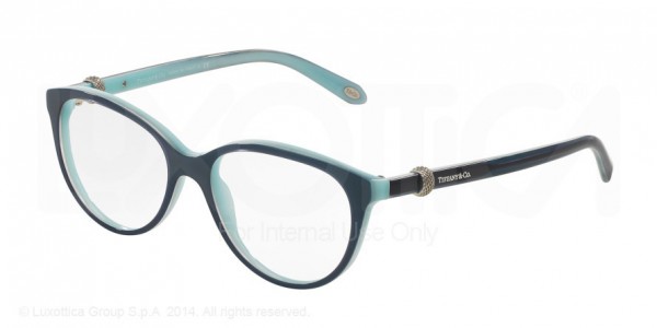 Tiffany & Co. TF2113 Eyeglasses, 8165 BLUE/SHOT/BLUE (BLUE)