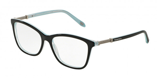 Tiffany & Co. TF2116B Eyeglasses, 8193 BLACK ON TIFFANY BLUE STRIPED (BLACK)