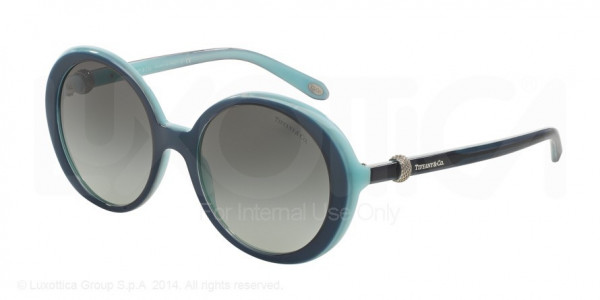 Tiffany & Co. TF4107 Sunglasses, 81653C BLUE/SHOT/BLUE (BLUE)