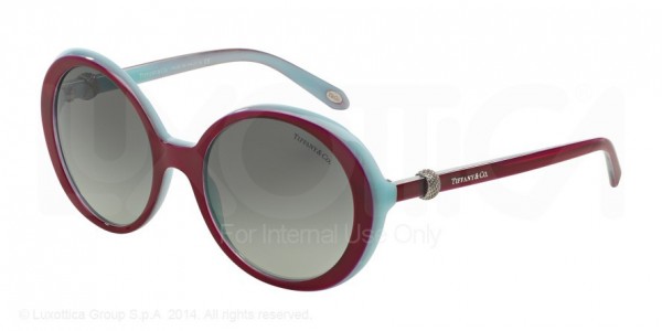 Tiffany & Co. TF4107 Sunglasses, 81673C CHERRY/SHOT/BLUE (PURPLE/REDDISH)