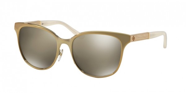 Tory Burch TY6041 Sunglasses, 30286H GOLD/IVORY (GOLD)