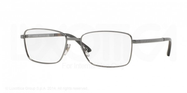 Versace VE1227 Eyeglasses, 1001 GUNMETAL (GUNMETAL)