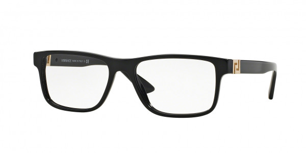 Versace VE3211 Eyeglasses, GB1 BLACK