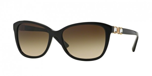 Versace VE4293BA Sunglasses, GB1/13 BLACK (BLACK)