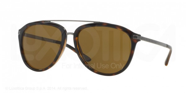 Versace VE4299 Sunglasses, 108/73 HAVANA DARK BROWN (TORTOISE)