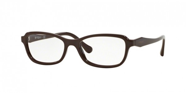 Vogue VO2958 WAVED TEMPLE Eyeglasses, 2302 BROWN (BROWN)