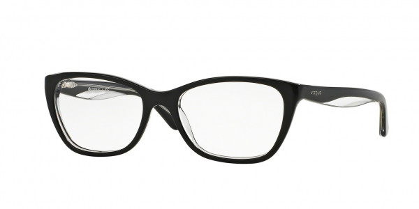 Vogue VO2961 Eyeglasses, W827 TOP BLACK/TRANSPARENT (BLACK)