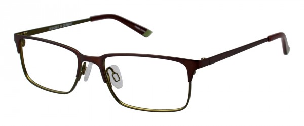 O!O OT20 Eyeglasses, Brown/Olive - 64 (BRN)