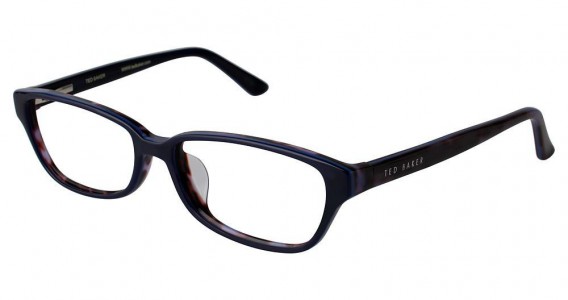 Ted Baker B725 Eyeglasses, navy/ lilac tort (NAV)