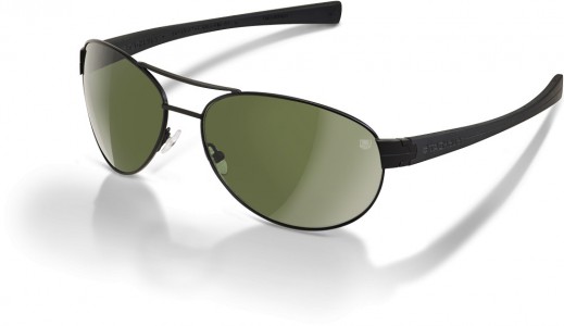 TAG Heuer LRS 0253 Sunglasses, Black / Black-Black Temples / Green Outdoor (301)