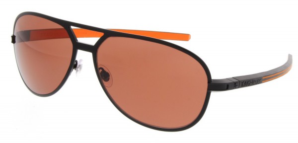 TAG Heuer SENNA RACING 0986 Sunglasses, Black / Black-Orange Temples / HD Driving (204)