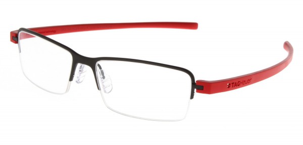 TAG Heuer REFLEX 3 SEMI RIMMED 3923 Eyeglasses, Red Temples (002)