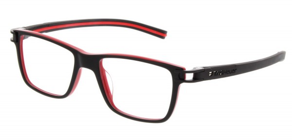TAG Heuer REFLEX FOLD ACETATE 7603 Eyeglasses, Black-Red Temples (001)