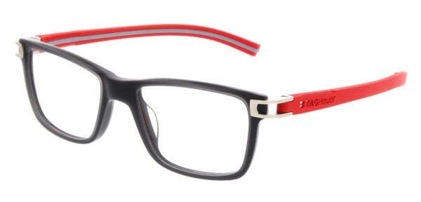 TAG Heuer REFLEX FOLD ACETATE 7603 Eyeglasses, Red-Light Grey Temples (004)