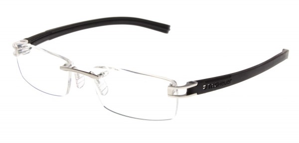TAG Heuer REFLEX FOLD RIMLESS 7643 Eyeglasses, Black-Black Temples (011)