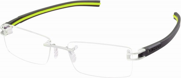 TAG Heuer REFLEX FOLD RIMLESS 7644 Eyeglasses, Dark Grey-Anise Green Temples (008)