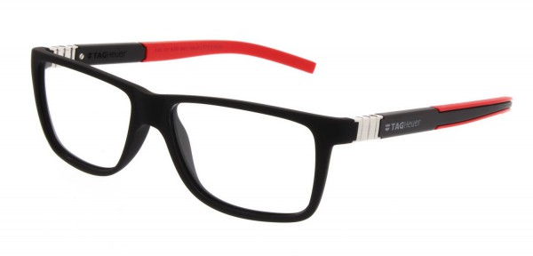 TAG Heuer LEGEND OPTIC 9311 Eyeglasses, Black-Red Temples (002)