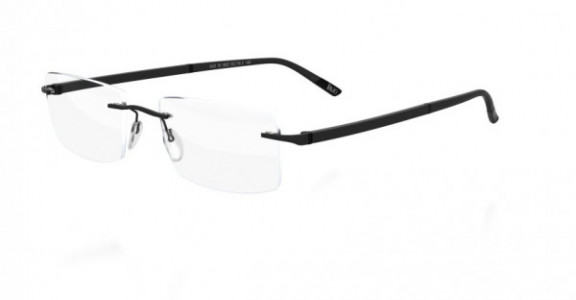 Silhouette Hinge C-2 5422 Eyeglasses, 6052 black matte